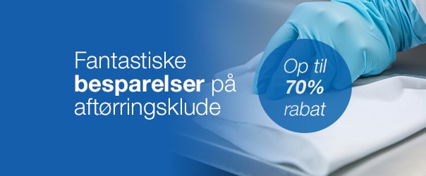 Fantastiske besparelser på aftørringsprodukter