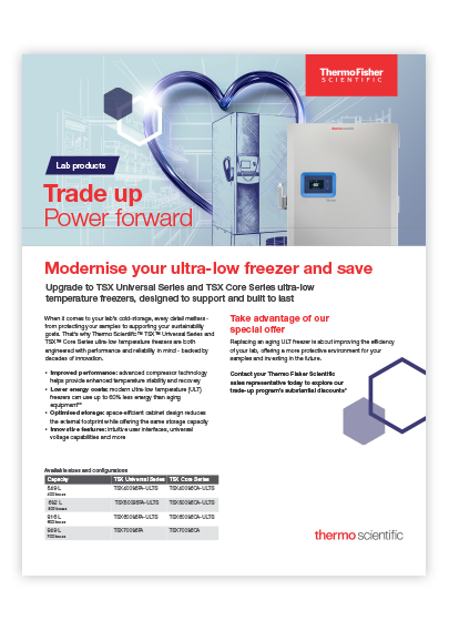 Opgrader til en TSX Series fryser