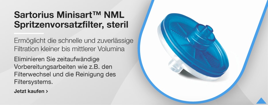 Sartorius Minisart™ NML Spritzenvorsatzfilter, steril
