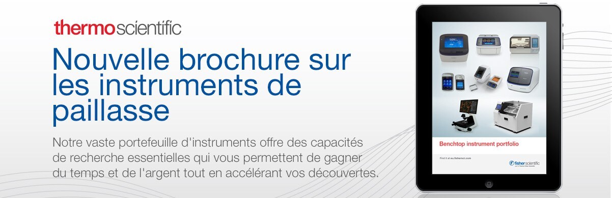 Nouvelle brochure sur les instruments de paillasse Nouvelle brochure sur les instruments de paillasse